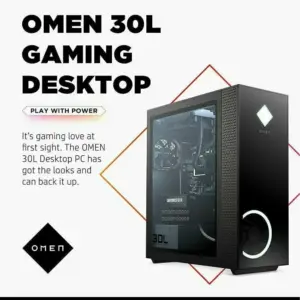 HP OMEN 30L GT13 Gaming Desktop PC Intel Core i5-12400 Processor 12th Generation 32GB RGB RAM 16×2 512 SSD NVME 2TB HDD with Nvidia Geforce RTX 4060 Ti 8GB Graphic Card (OpenBox) 1 Month Warranty