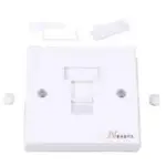 NEXANS Essential 86 x 86 Wallplate 1 Keystone White